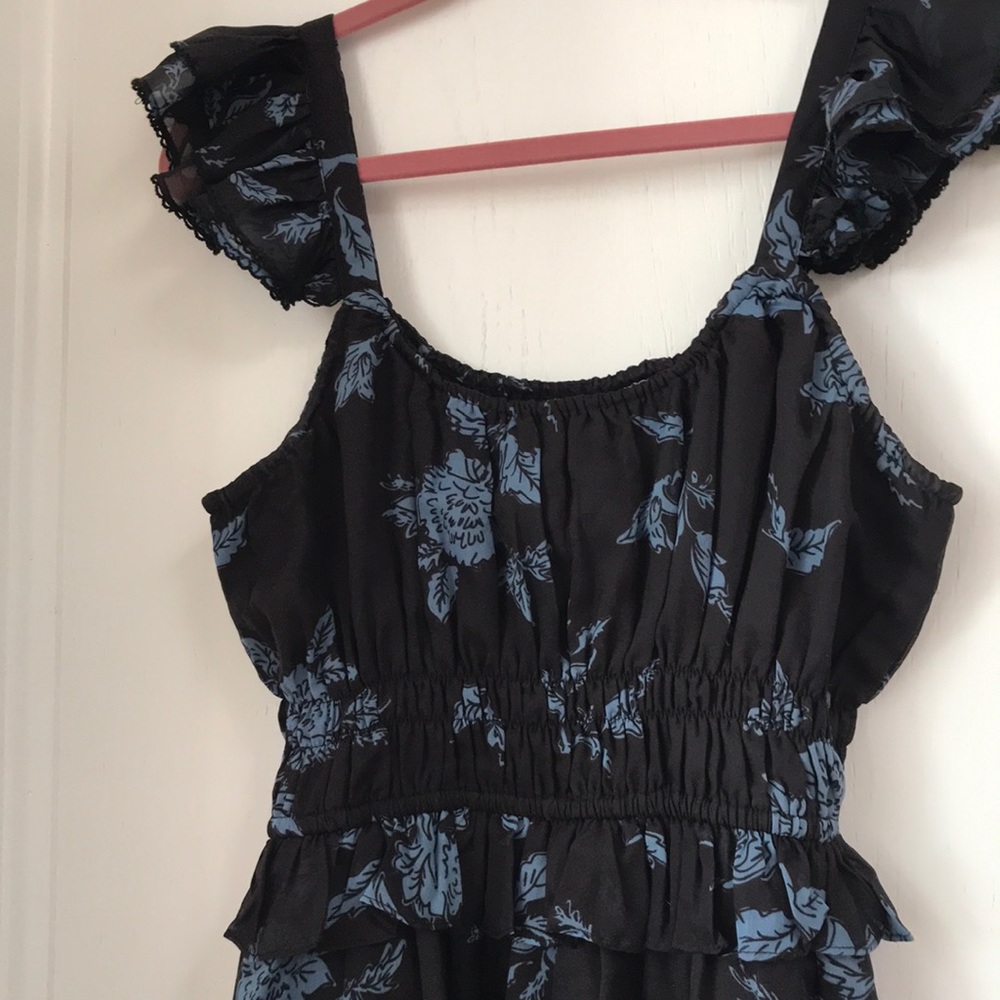 Cleobella Dark Floral Mini Dresa